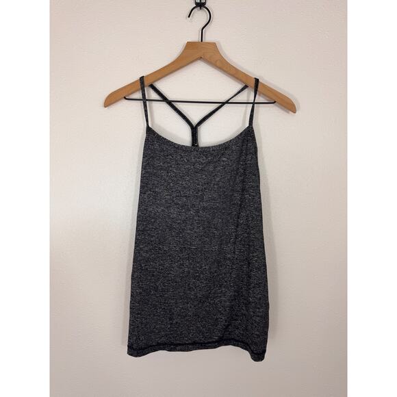 Lululemon Power Y Tank Heathered Black - Picture 3 of 6
